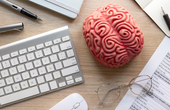 Cérebro representando inteligência emocional no trabalho